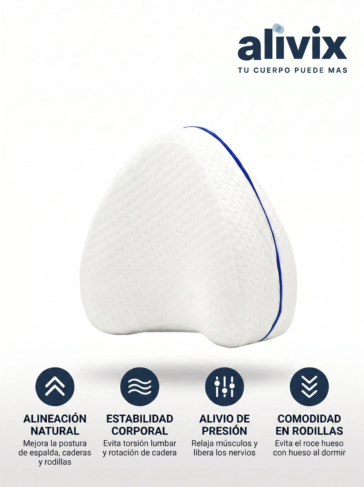 Almohada Ortopédica para Pierna y Rodilla
