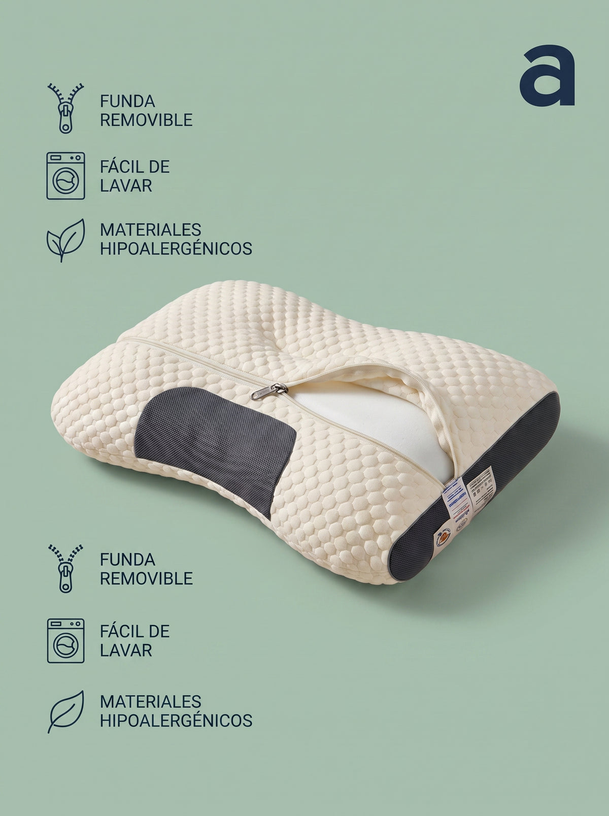 Almohada Cervical de Memory Foam