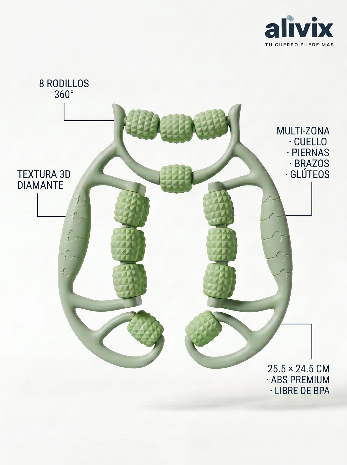 Masajeador de Rodillos para Cuerpo Completo
