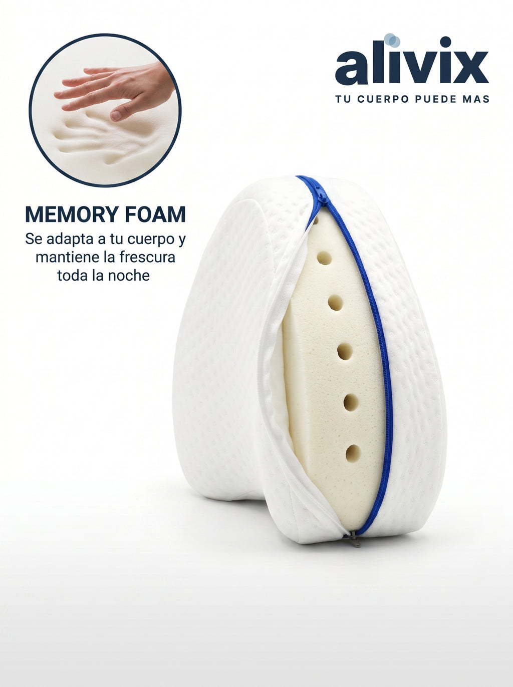 Almohada Ortopédica para Pierna y Rodilla