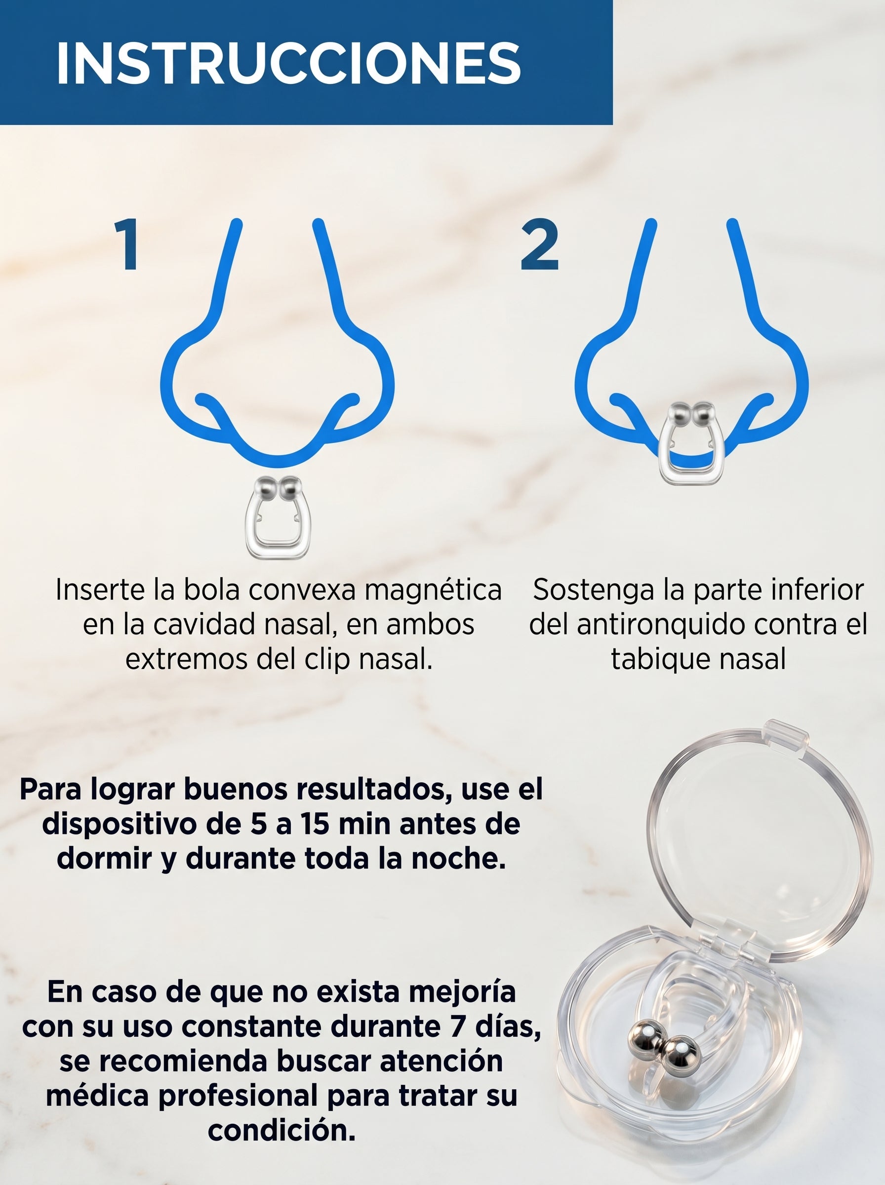 Set de 4 Dispositivos Anti-Ronquidos