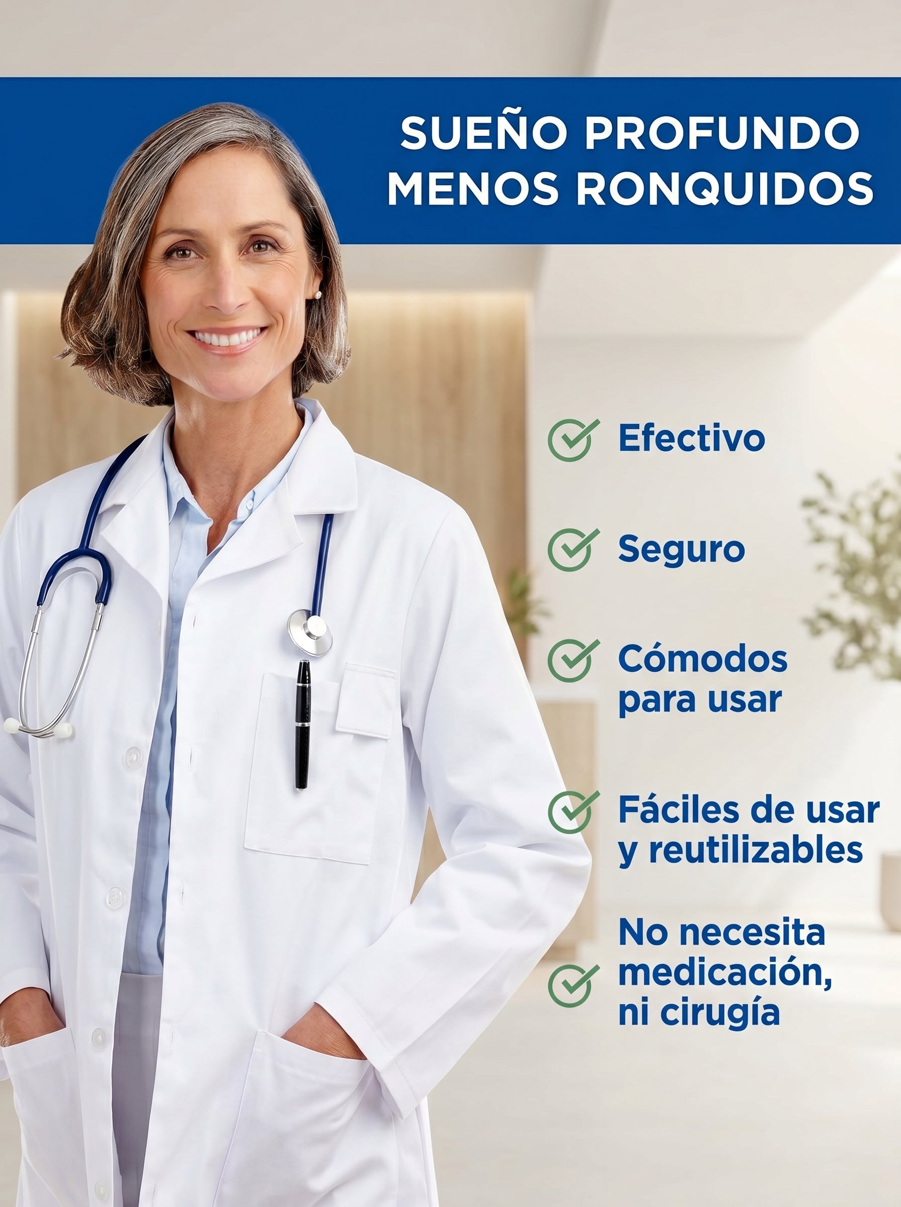 Set de 4 Dispositivos Anti-Ronquidos