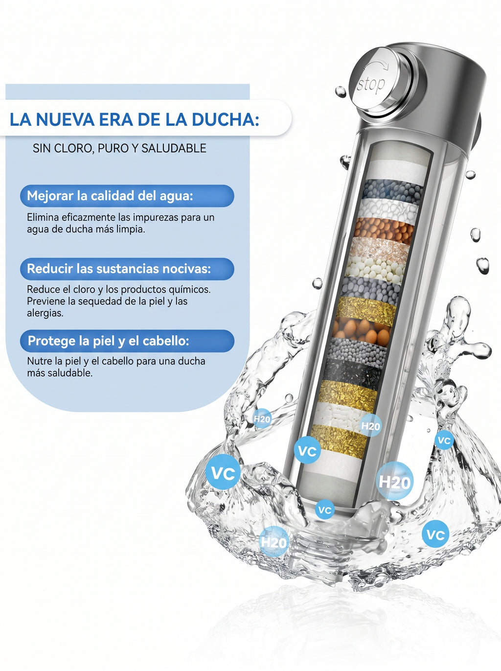 Regadera Ducha Masajeadora Baño