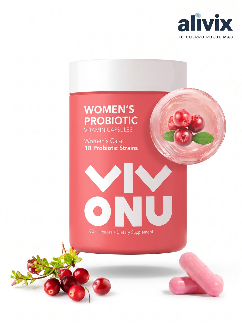 Vivonu Probioticos Mujer 60 Capsulas