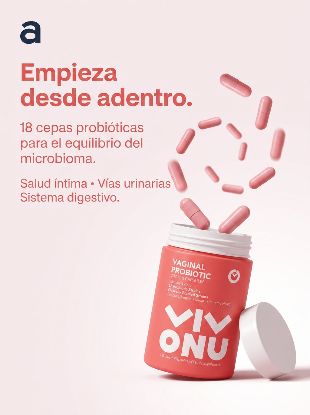 Vivonu Probioticos Mujer 60 Capsulas