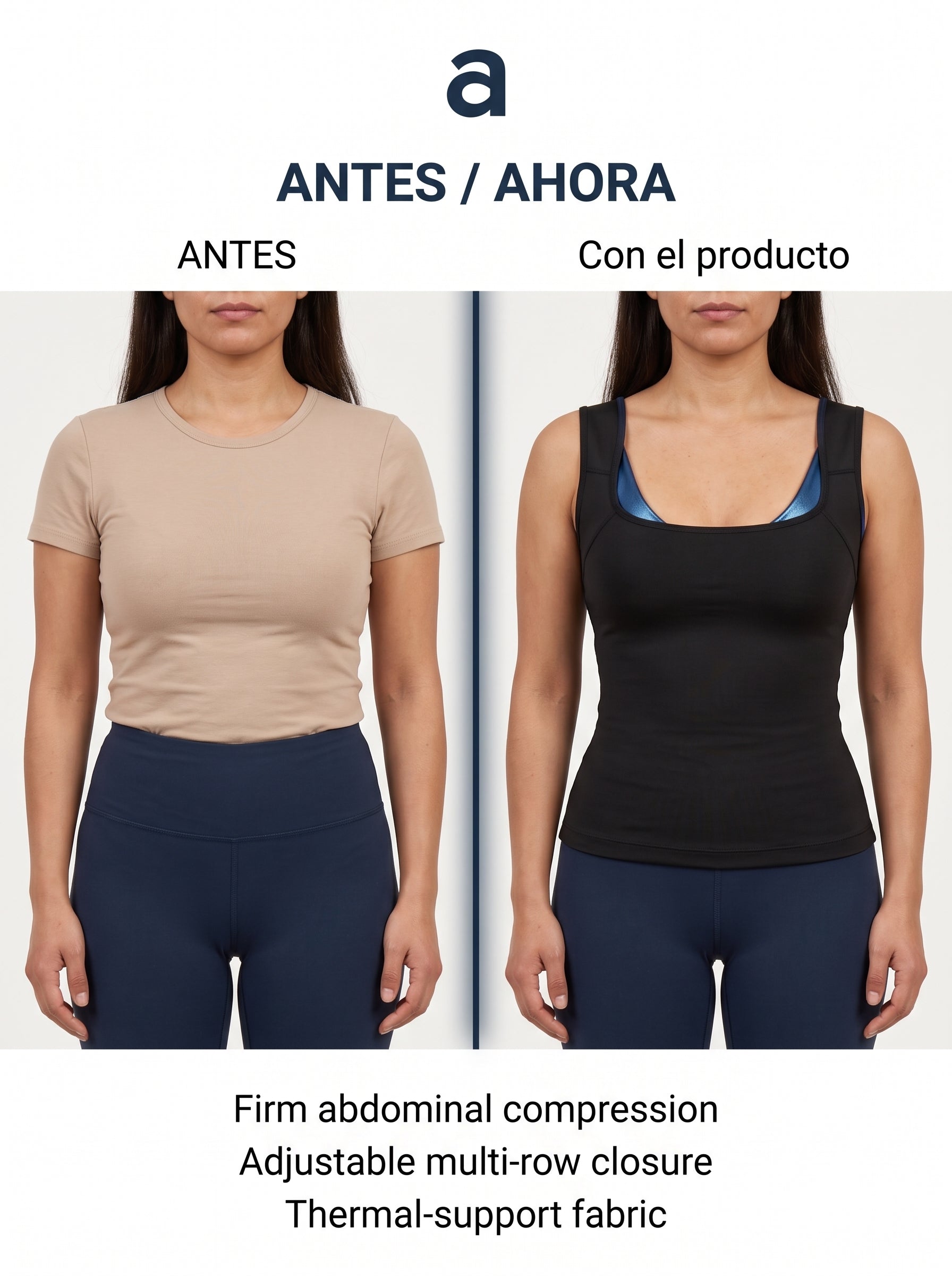 FAJA REDUCTORA SAUNA MUJER TIPO CHALECO