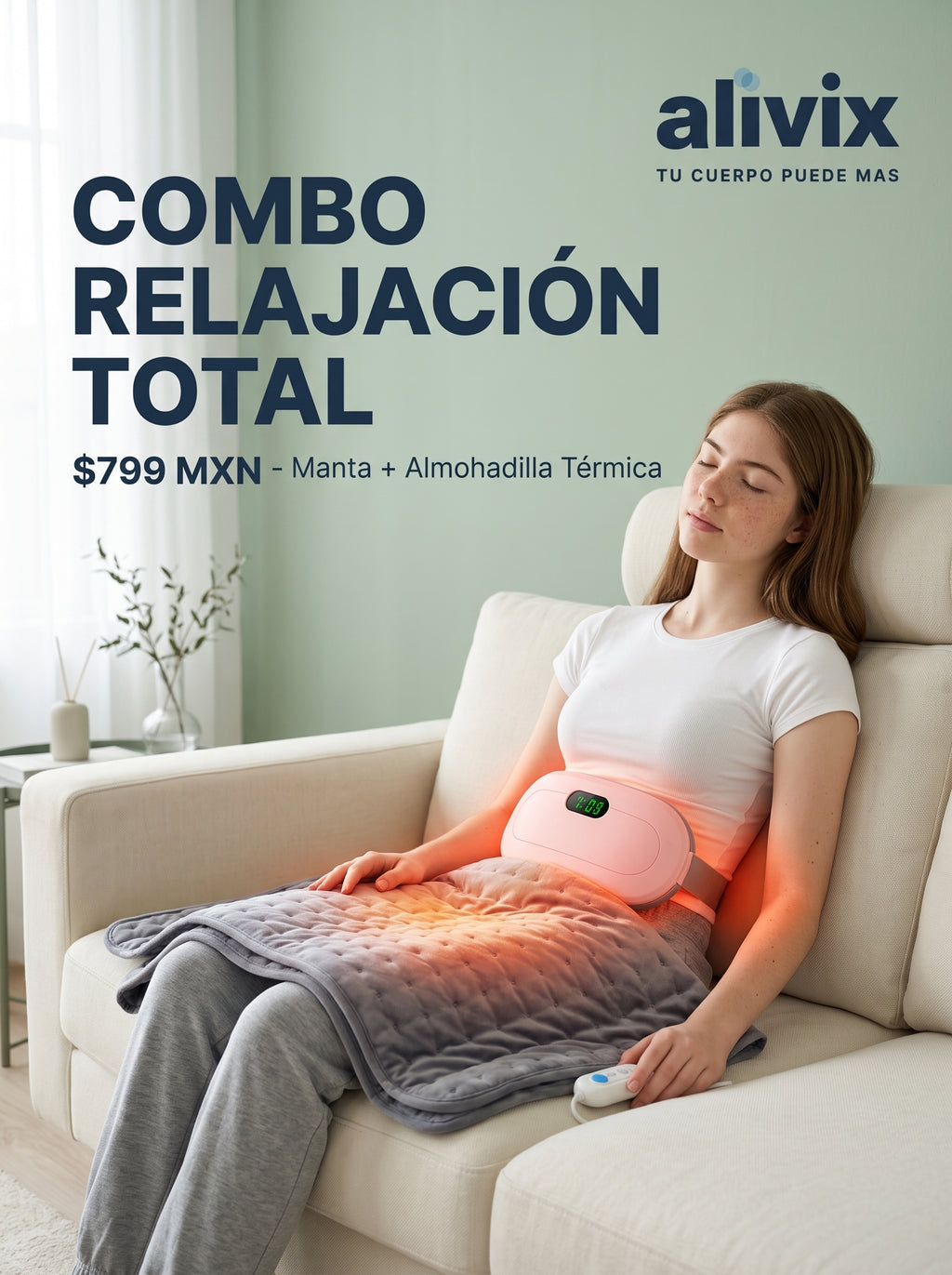 Kit Térmico Relajante — Manta y Almohadilla