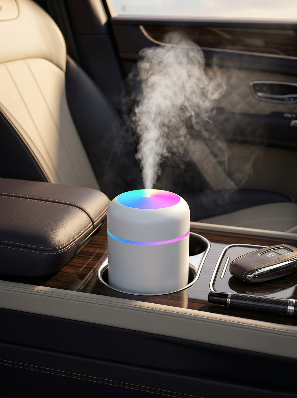 Mini Humidificador con Luz LED de Ambiente