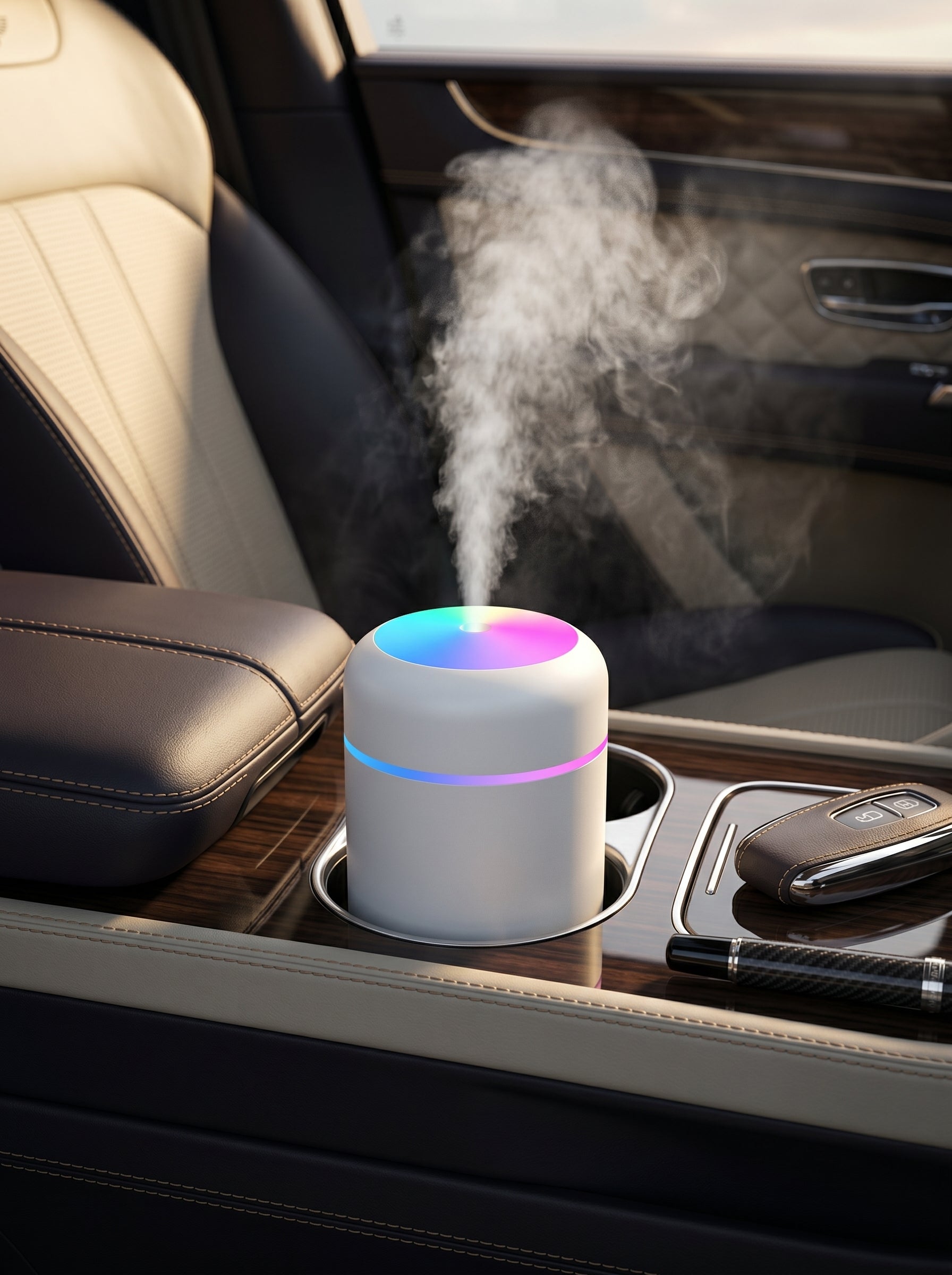Mini Humidificador con Luz LED de Ambiente