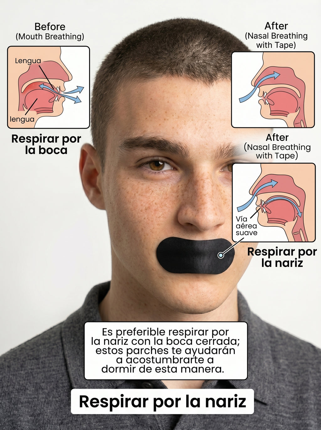 Cinta Antironquidos 30 Piezas