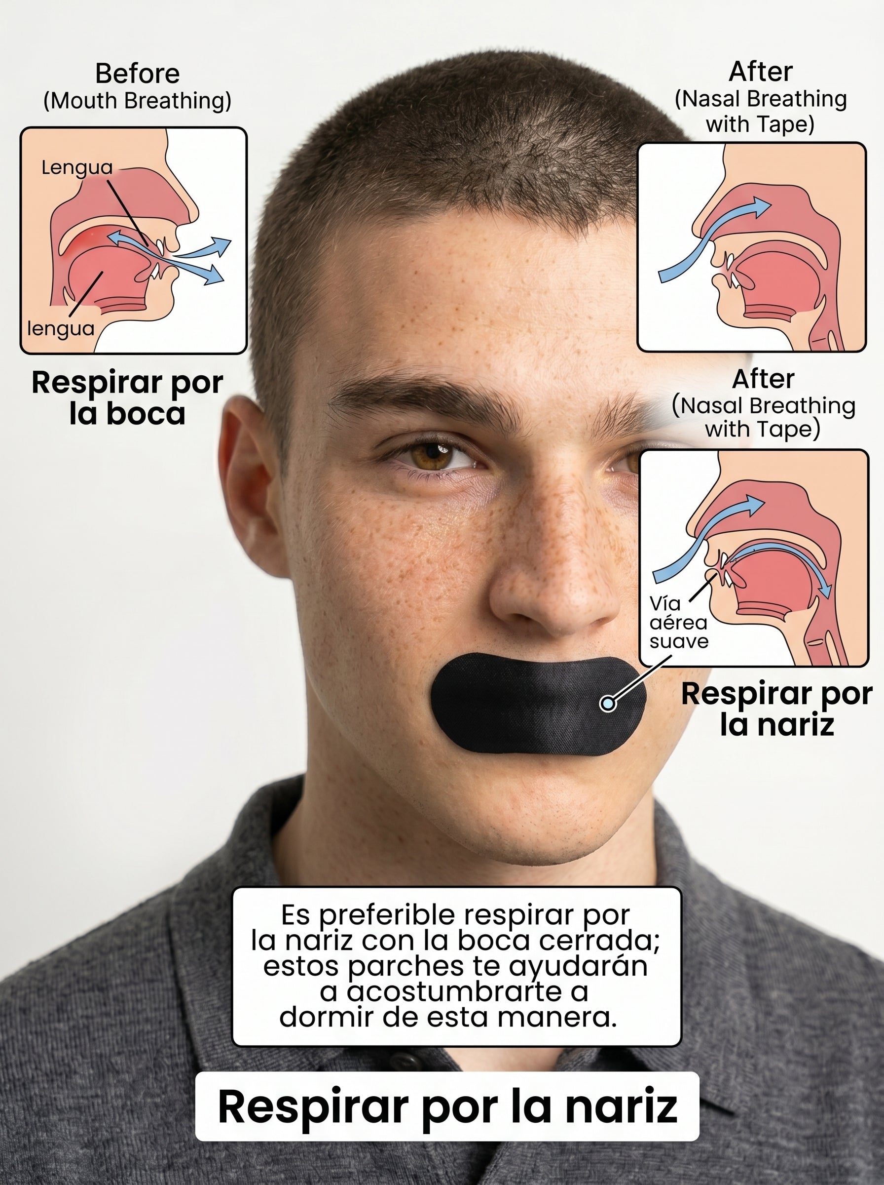 Cinta Antironquidos 30 Piezas