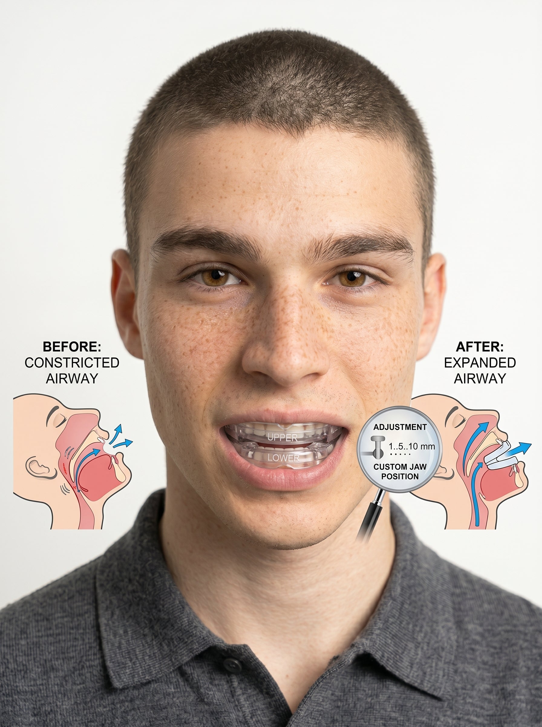 Guarda Dental Ajustable Bruximo y Ronqui