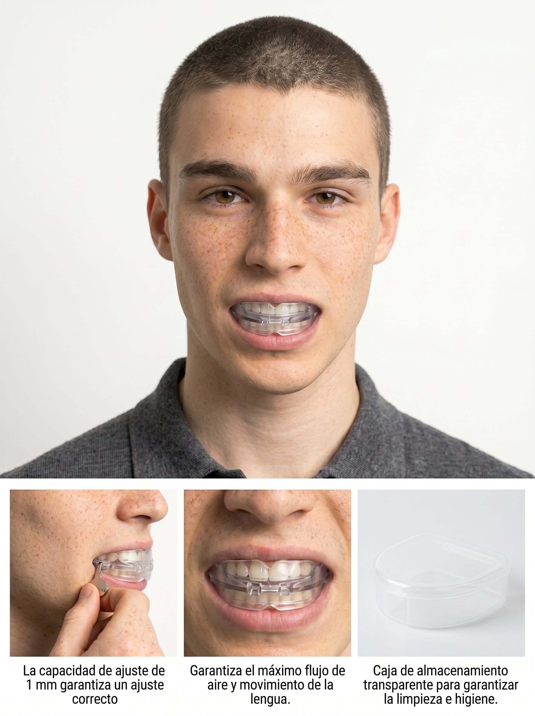 Guarda Dental Ajustable Bruximo y Ronqui