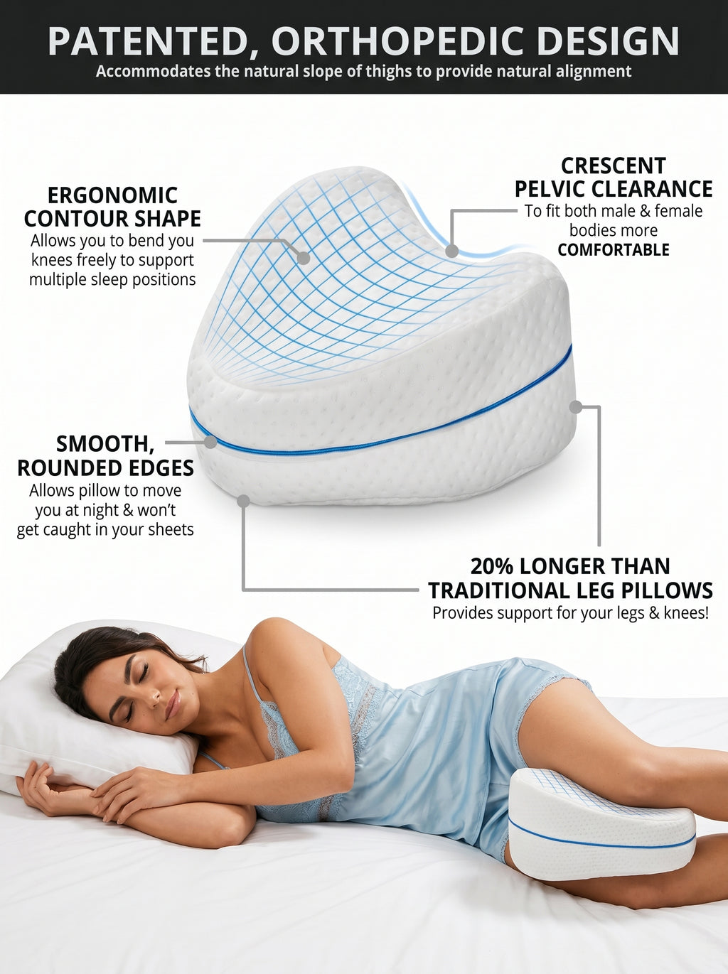 Almohada Elevadora de Piernas