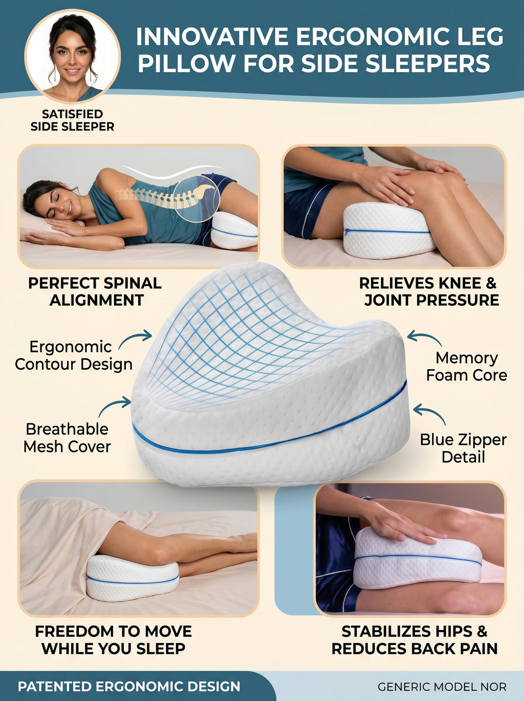 Almohada Elevadora de Piernas