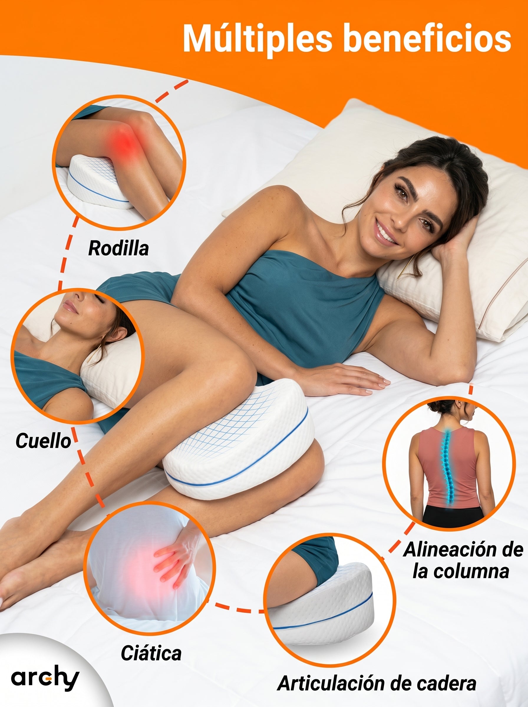 Almohada Elevadora de Piernas