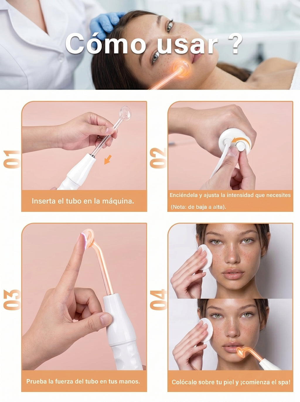 Dispositivo de Alta Frecuencia Facial