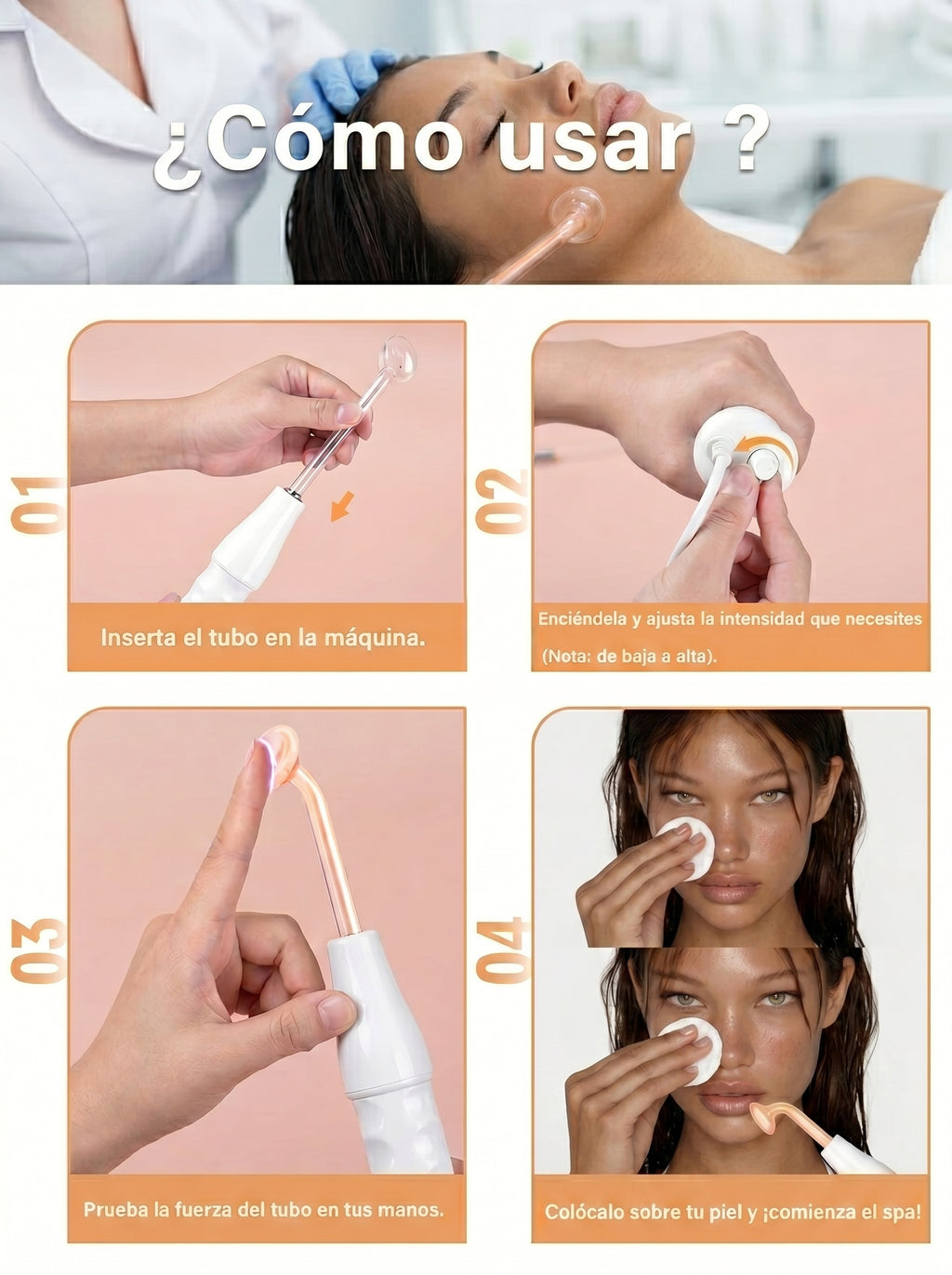 Dispositivo de Alta Frecuencia Facial