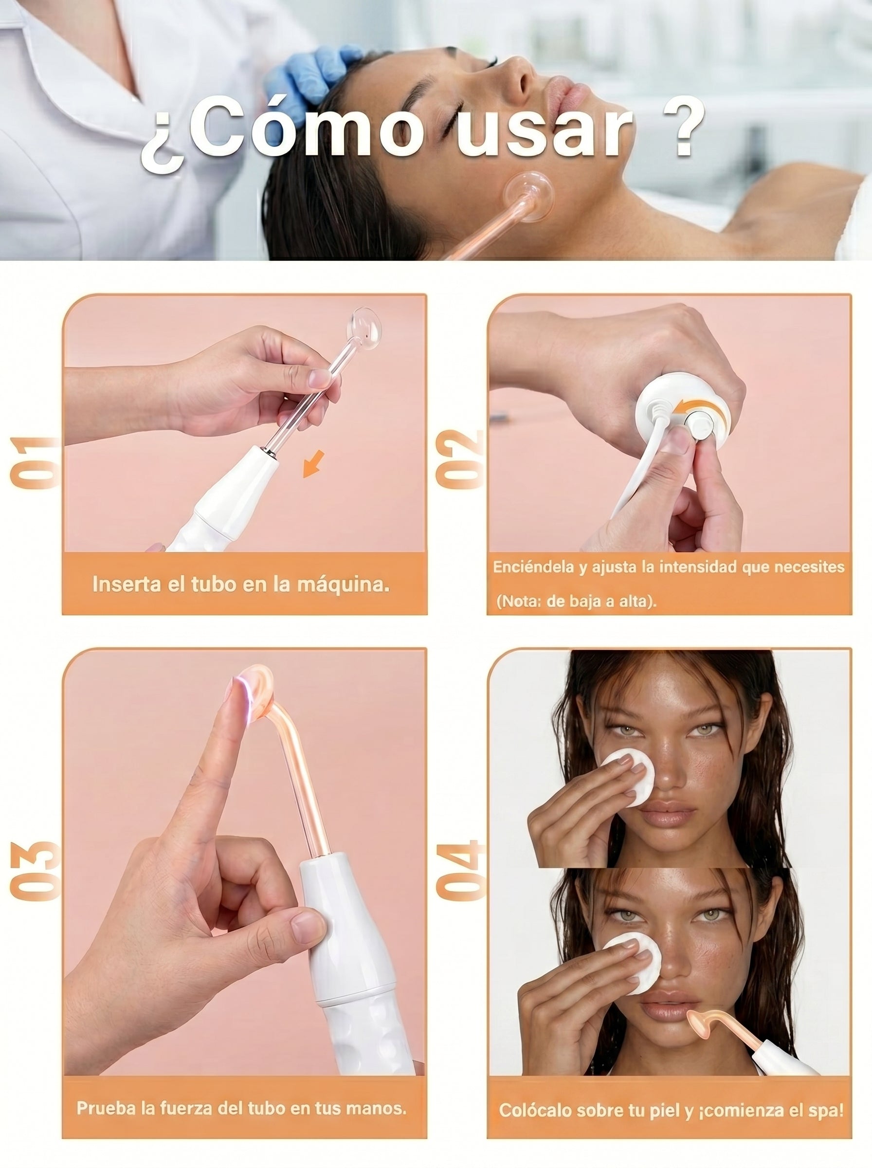 Dispositivo de Alta Frecuencia Facial