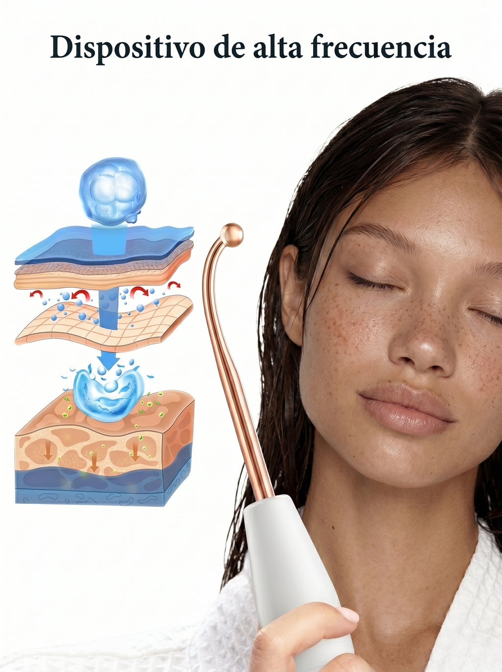 Dispositivo de Alta Frecuencia Facial