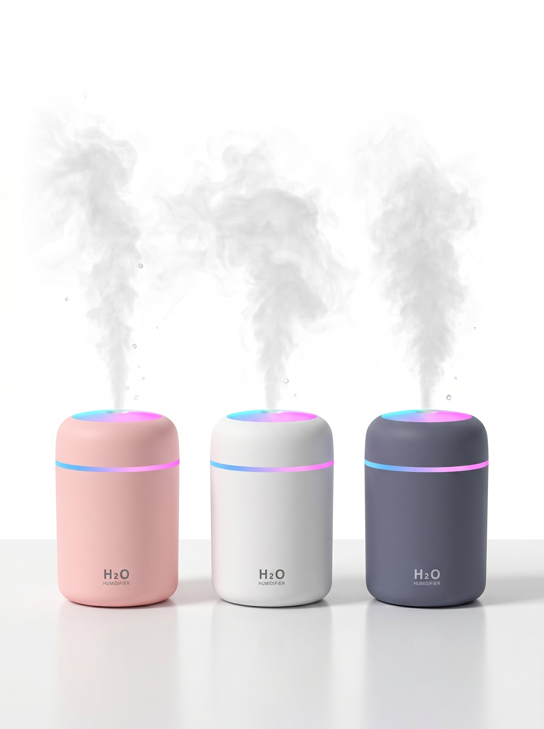 Mini Humidificador con Luz LED de Ambiente