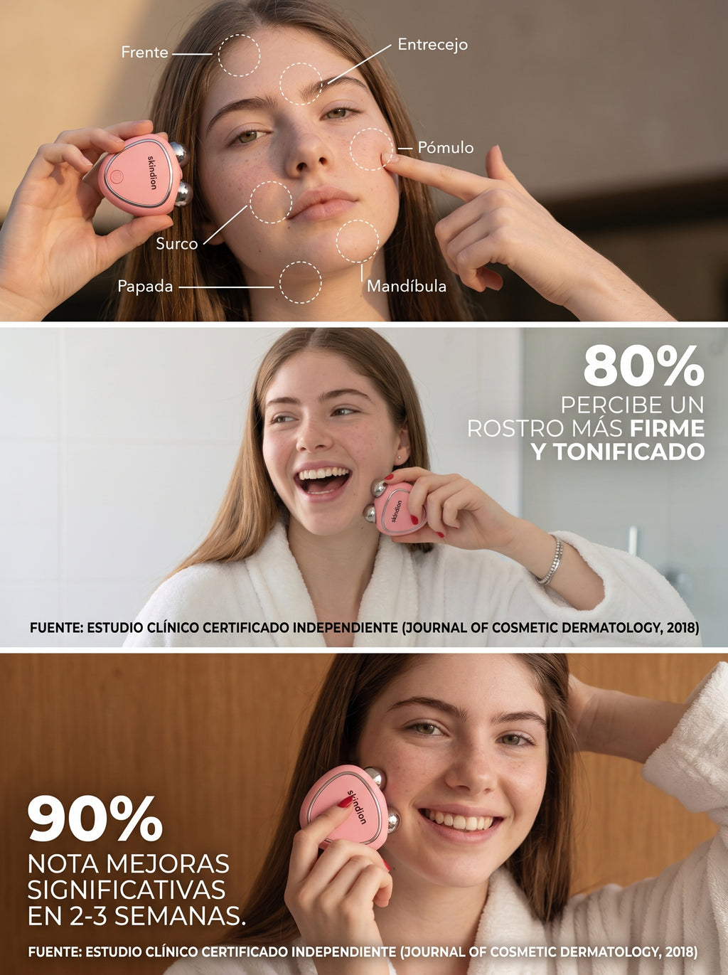 Masajeador Skindion Facial para Rejuvenecimiento